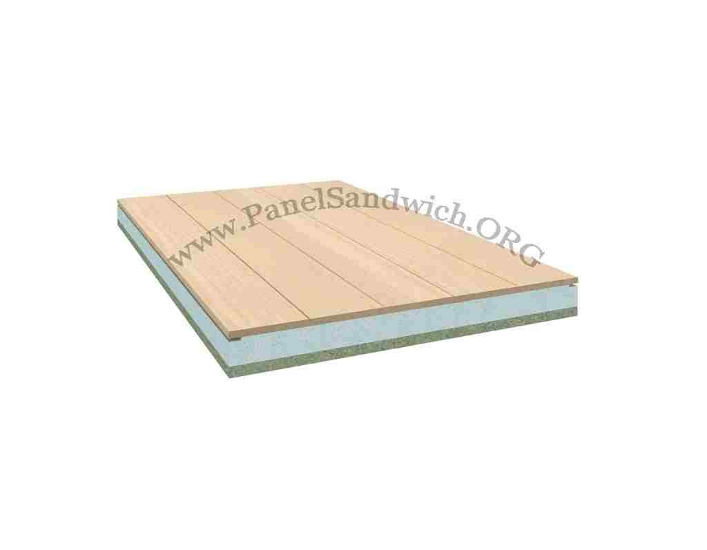 Natural wood sandwich panel , termochip, onduthem