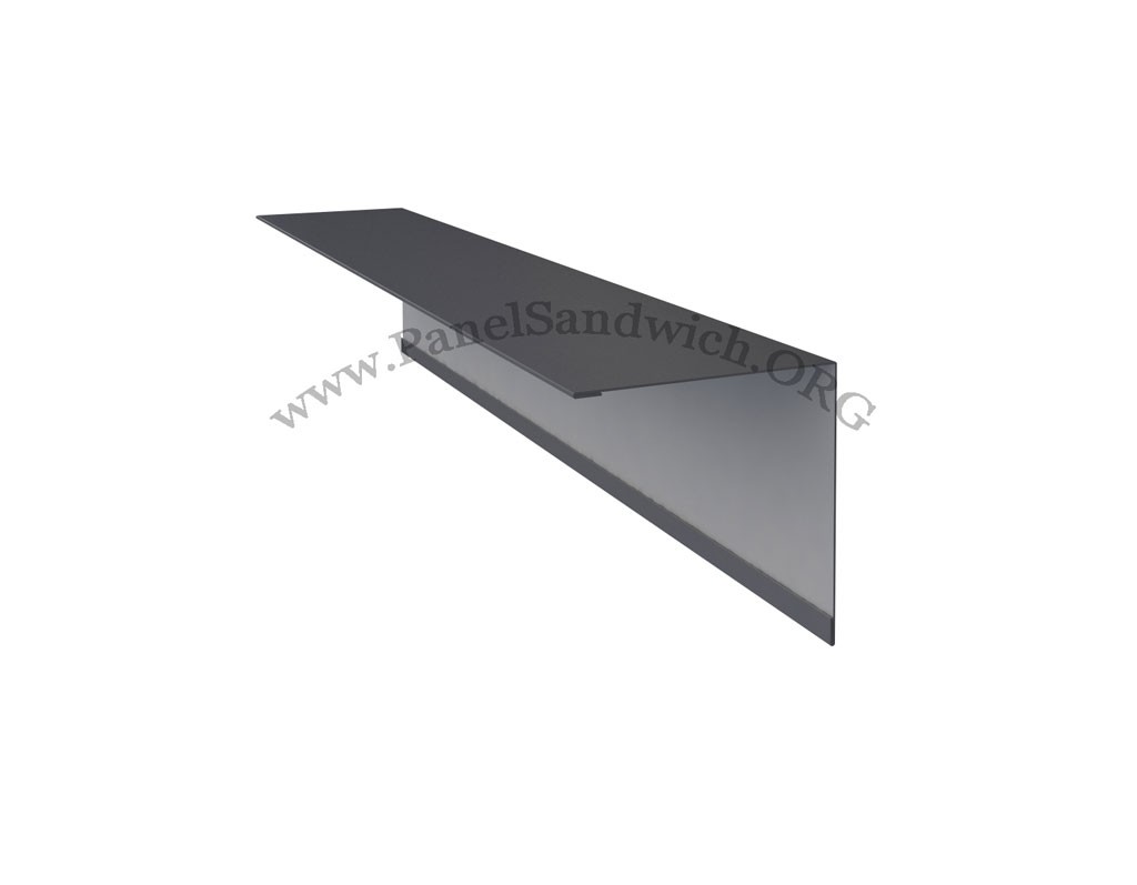 5x7 L-shaped trim for sandwich panel imitation slate gray color tile