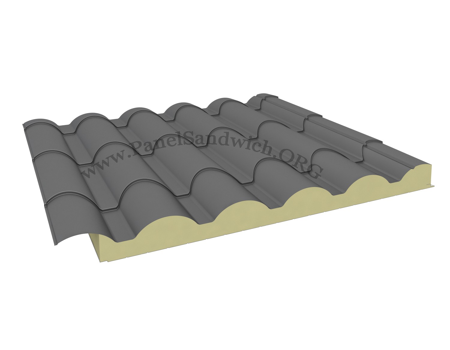 Agropanel Sandwich Panel - Roof Tile Shape